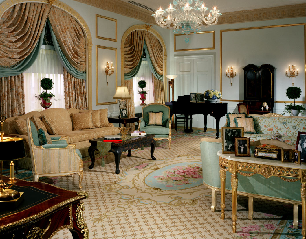The Royal Suite parlor at The Waldorf=Astoria