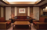 Frank Lloyd Wright Suite sitting area