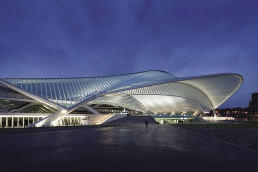 Santiago Calatrava-designed Liège-Guillemins TGV Railway Station