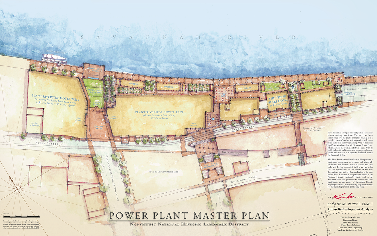 Master plan for the Power Plant in Savannah, Georgia