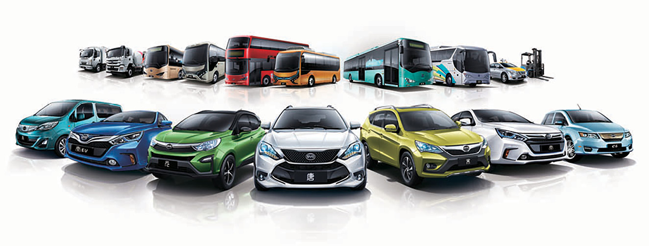 BYD Line of Electric Vehicles
