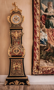 An antique French clock from Rome Cavlieri’s art gallery