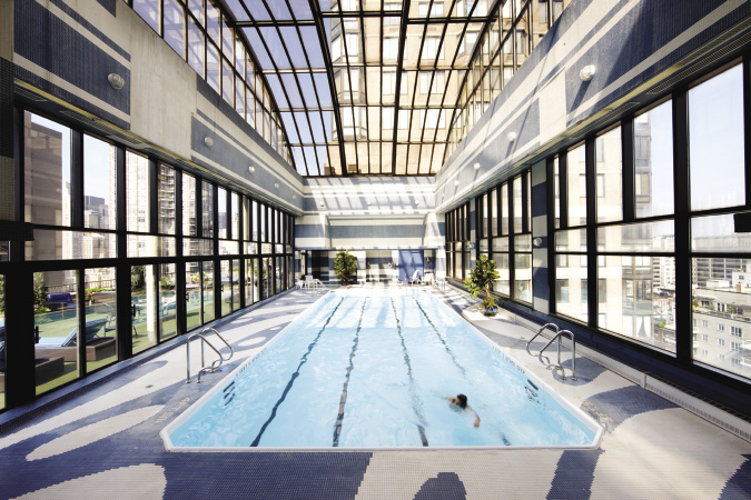 Bristol Plaza’s 50-foot rooftop pool