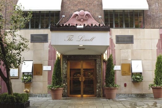 The entrance of The Lowell
