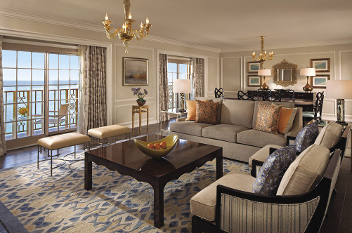 The Presidential Suite living area 