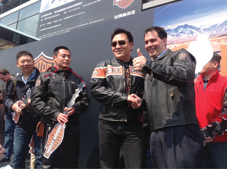 Governor Walker, Tianjin Harley