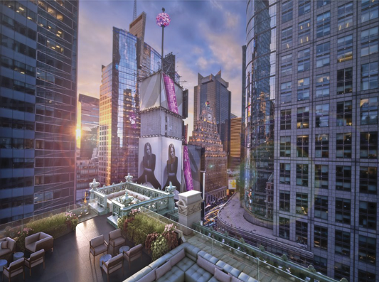 The Knickerbocker landscaped rooftop