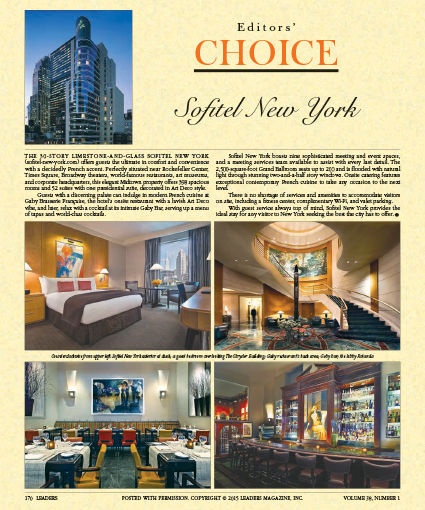 Editors Choice - Sofitel New York