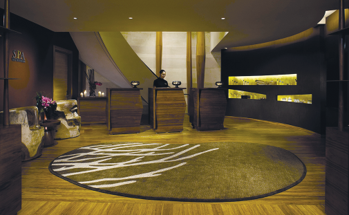 The Spa reception area