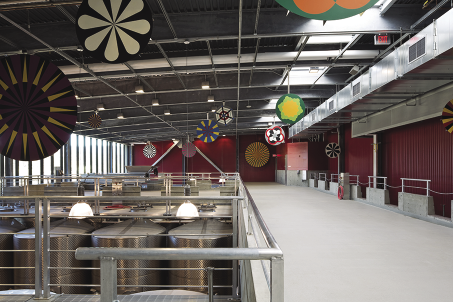 St. Helena’s ultramodern steel tank room