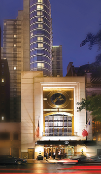 The exterior of the Sofitel New York