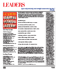 LEADERS Masthead