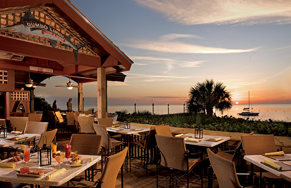 Sunset from the Gumbo Limbo restaurant