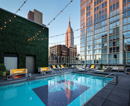 Gansevoort Park Avenue NYC rooftop pool