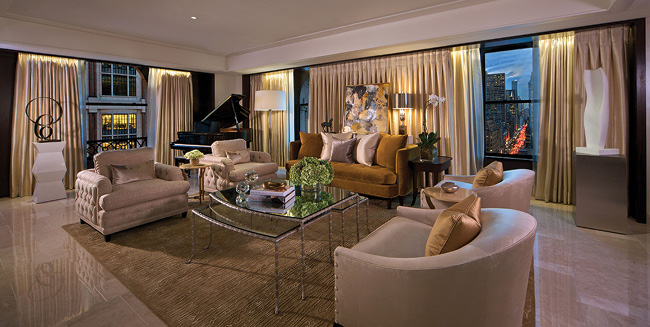 The Peninsula Suite living area