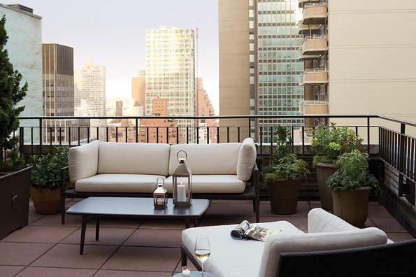Views from the patio of the Benjamin Suite