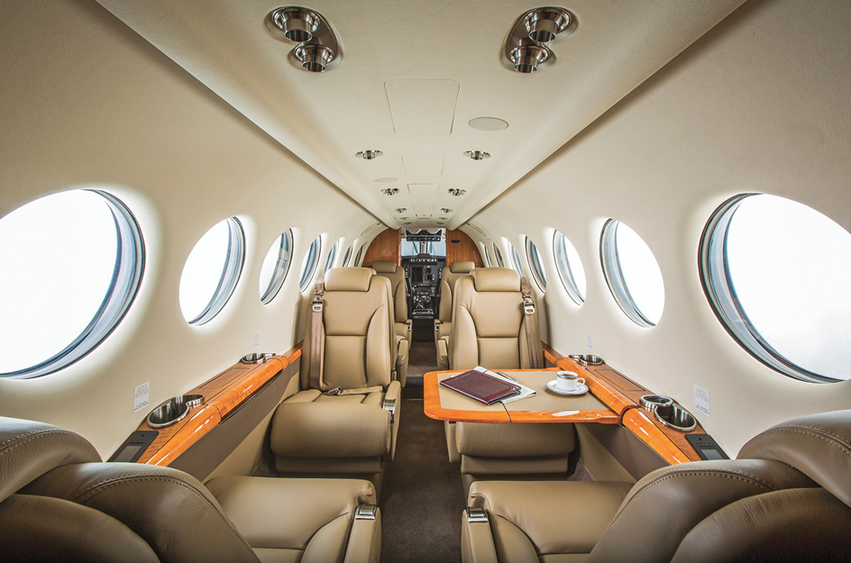 Wheels Up King Air 350i interior