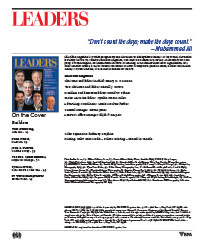 LEADERS Masthead