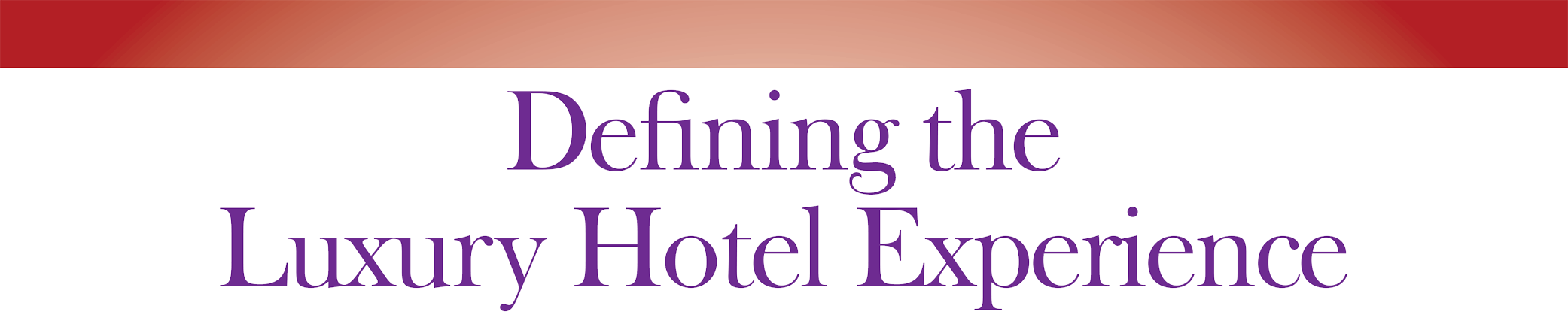 Luxury Hotel Experience