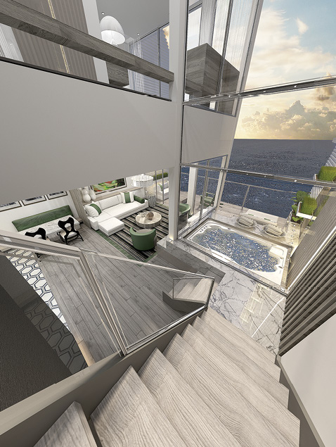 Celebrity Edge two-level Edge Villas