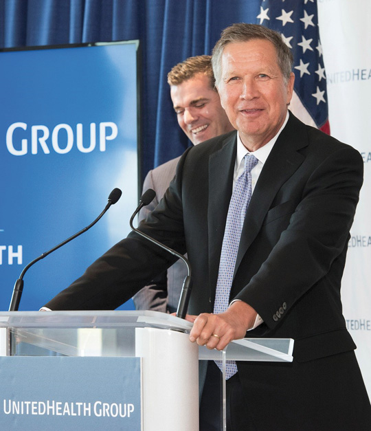 Governor Kasich joined UnitedHealth Group to announce 700 new jobs in Ohio