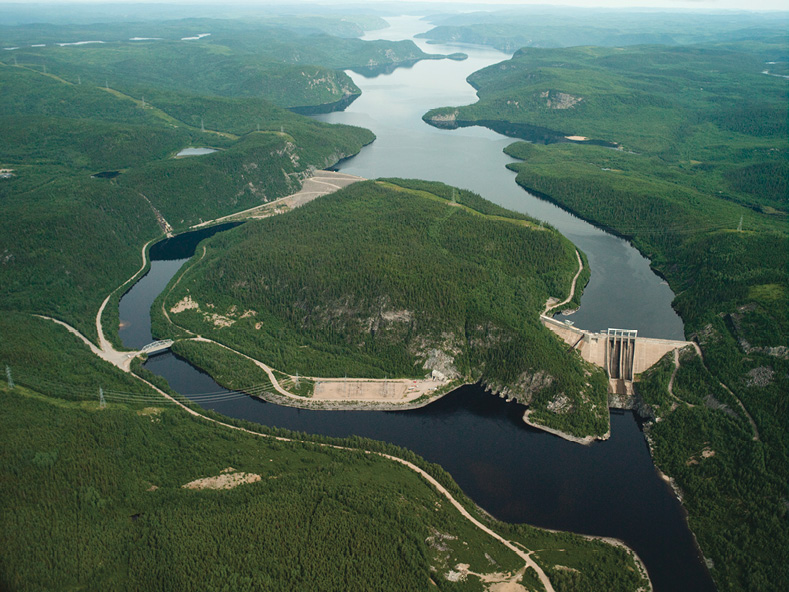 Hydro-Québec’s René-Lévesque power station on the Côte-Nord