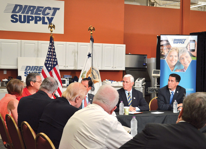 Vice President Mike Pence and Wisconsin Governor Scott Walker Healthcare