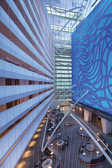 The Conrad New York lobby