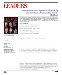 LEADERS Masthead