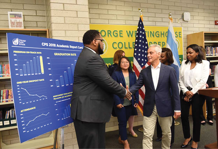 Mayor Rahm Emanuel George Westinghouse College Prep