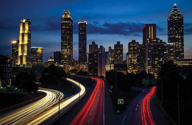 The skyline of Atlanta