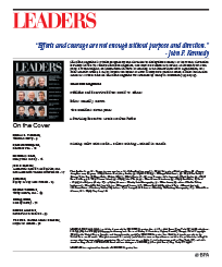 LEADERS Masthead