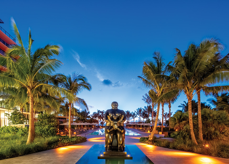 La Maternidad by Fernando Botero at Auberge Beach Residences