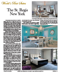 World's Best Suites The St. Regis New York