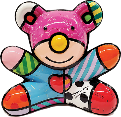 Romero Britto Summer Bear sculpture