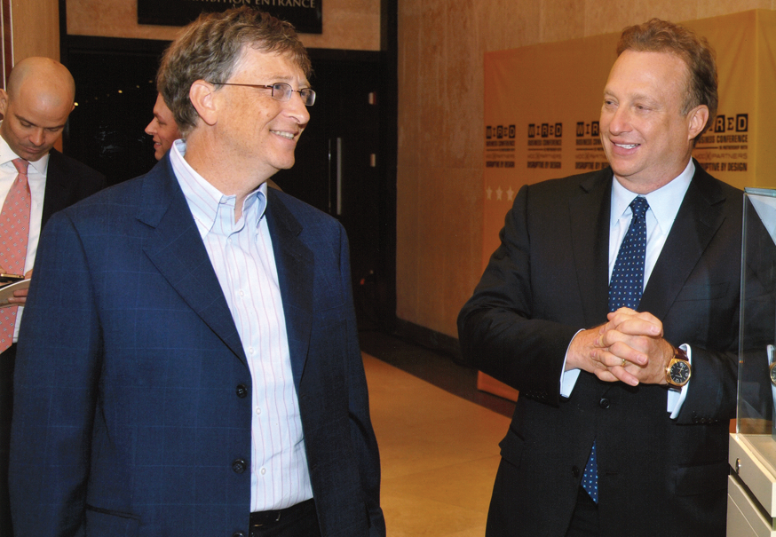 Nadal with philanthropist Bill Gates