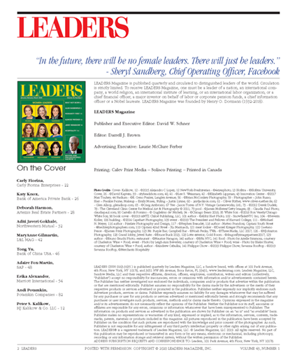 LEADERS Masthead