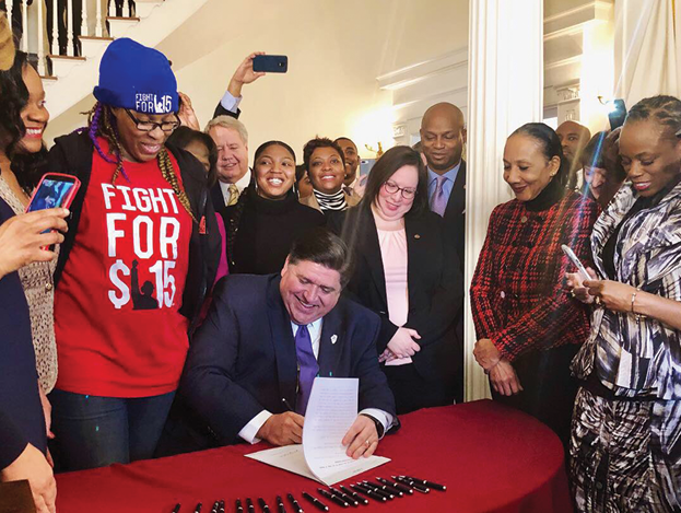 Governor JB Pritzker Illinois Minium Wage