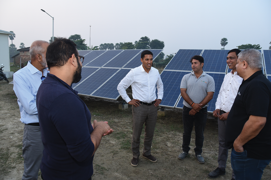 Raj Shah Rockefeller Foundation Tara Urja mini-grid Bihar