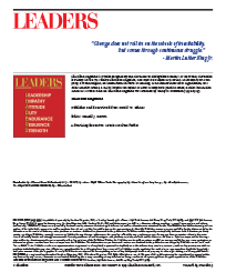 LEADERS Masthead