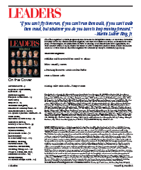 LEADERS Masthead