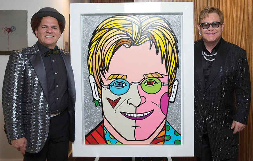 Romero Britto, Britto Central, Sir Elton John