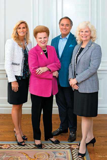 Valerie Ann Wilson, Founder, CEO, Chairman, & Owner; Jennifer Wilson-Buttigieg and Kimberly Wilson Wetty, Co-Presidents & Owners; and Brian J. Buttigieg, Chief Financial Officer & Owner, Valerie Wilson Travel