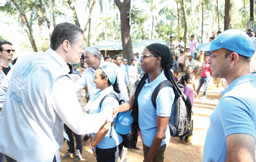 Badr Jafar visiting Kutupolang Camp with the Big Heart Foundation, Bangladesh