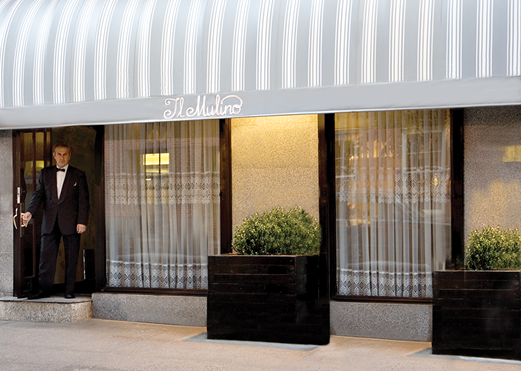 >Il Mulino restaurant on West 3rd Street in Greenwich Village