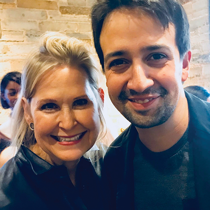 Nicole Sexton with Lin-Manuel Miranda