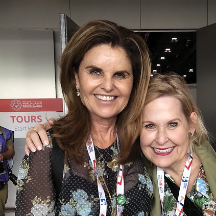 Nicole Sexton with Maria Shriver