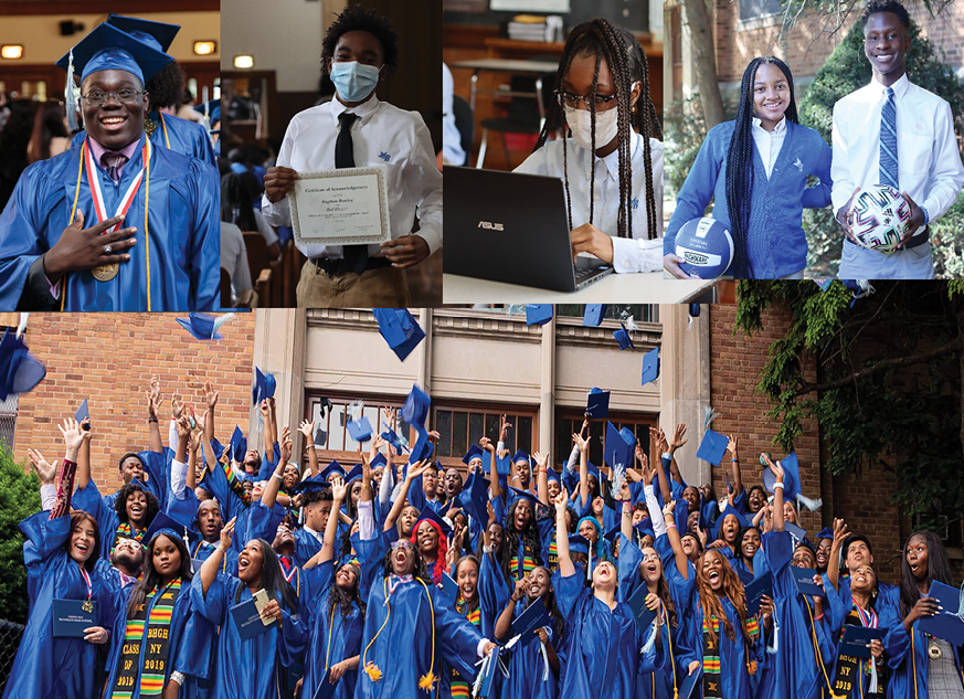 Students of Cristo Rey High School in Brooklyn, New York