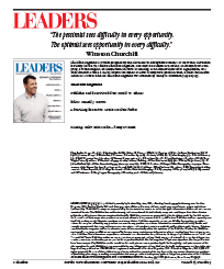 LEADERS Masthead