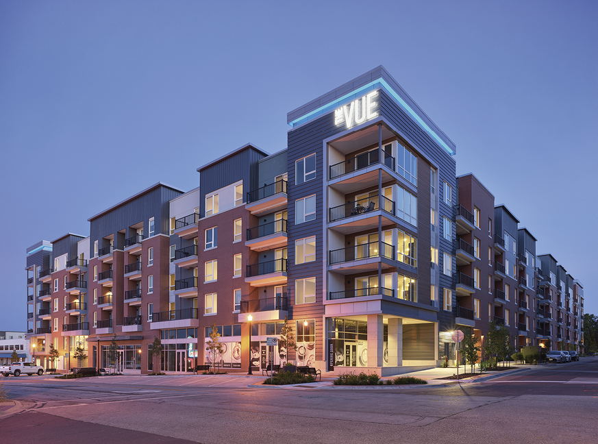 Vue multifamily development in Downtown Overland Park, Kansas